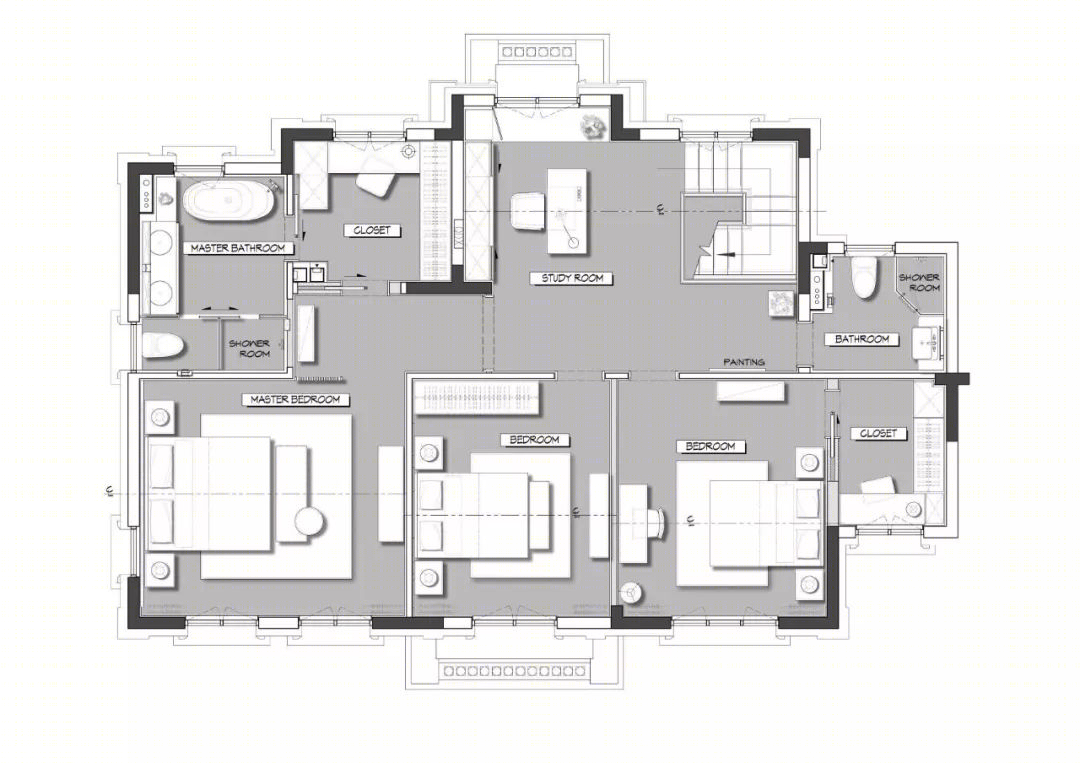 天津湖居小墅 | 浪漫惬意的现代生活空间-39
