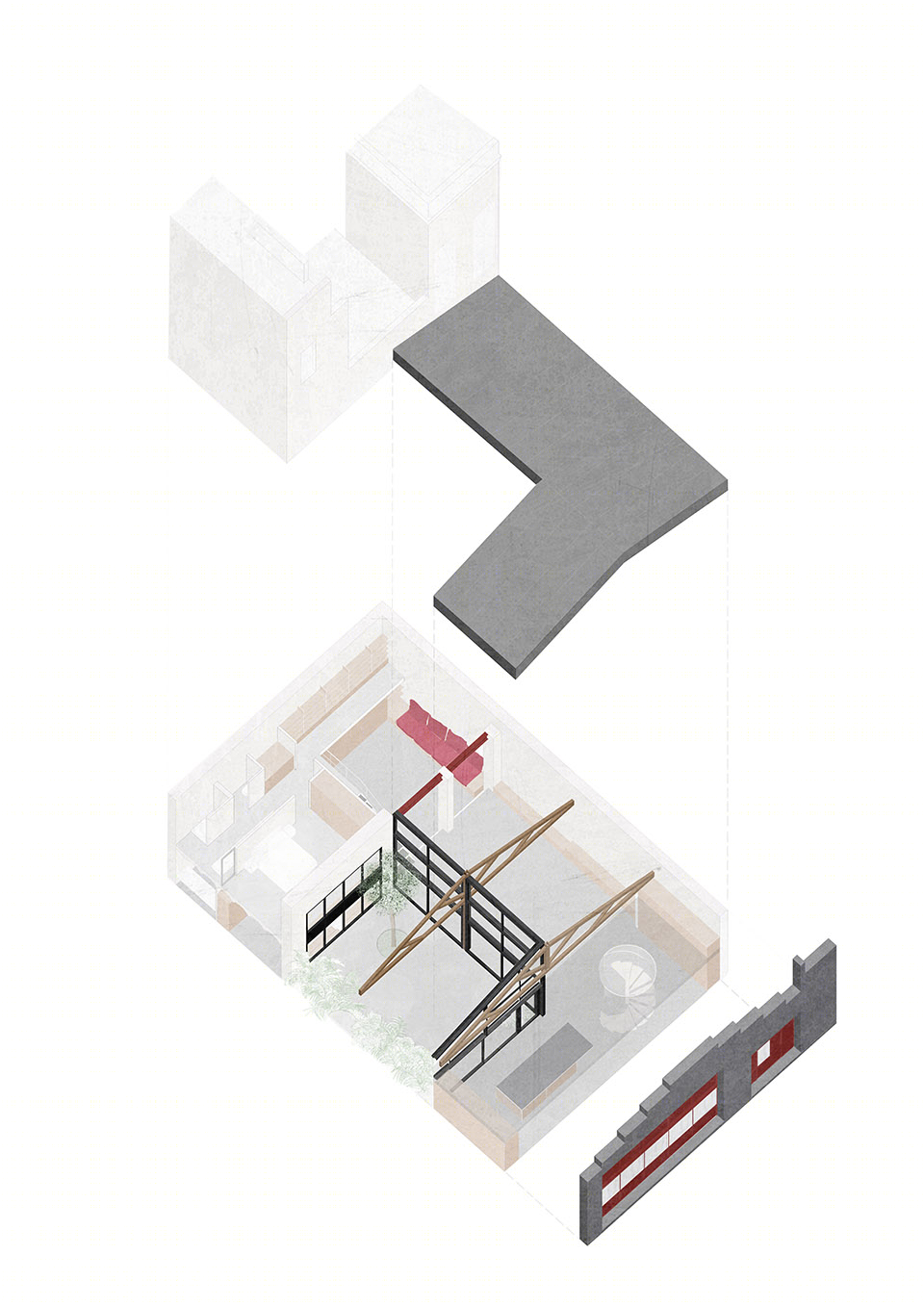 红屋工作室丨西班牙巴塞罗那丨Aramé Studio-14