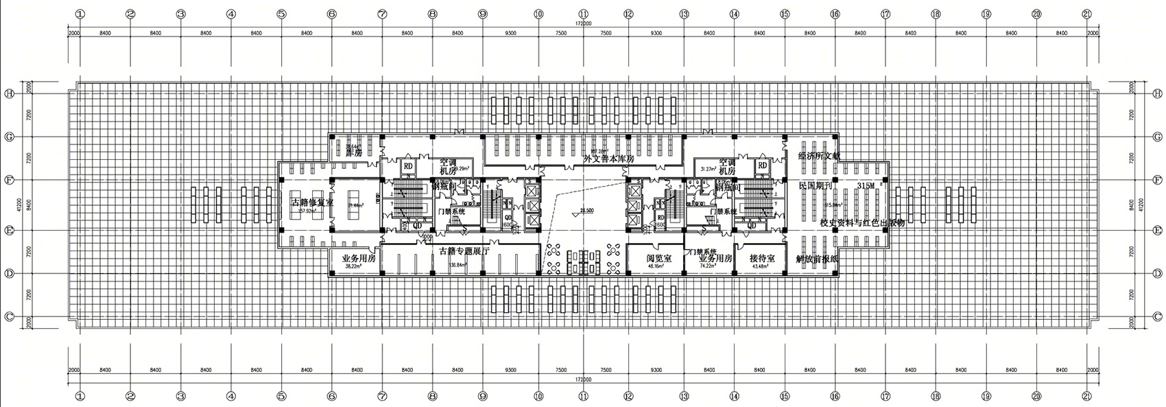 天津南开大学新校区图书馆，现代与传统完美融合-33