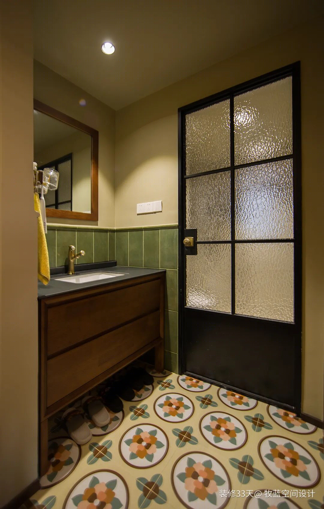 广州 88 平复古三室丨中国广州丨牧蓝空间设计（广州）-35