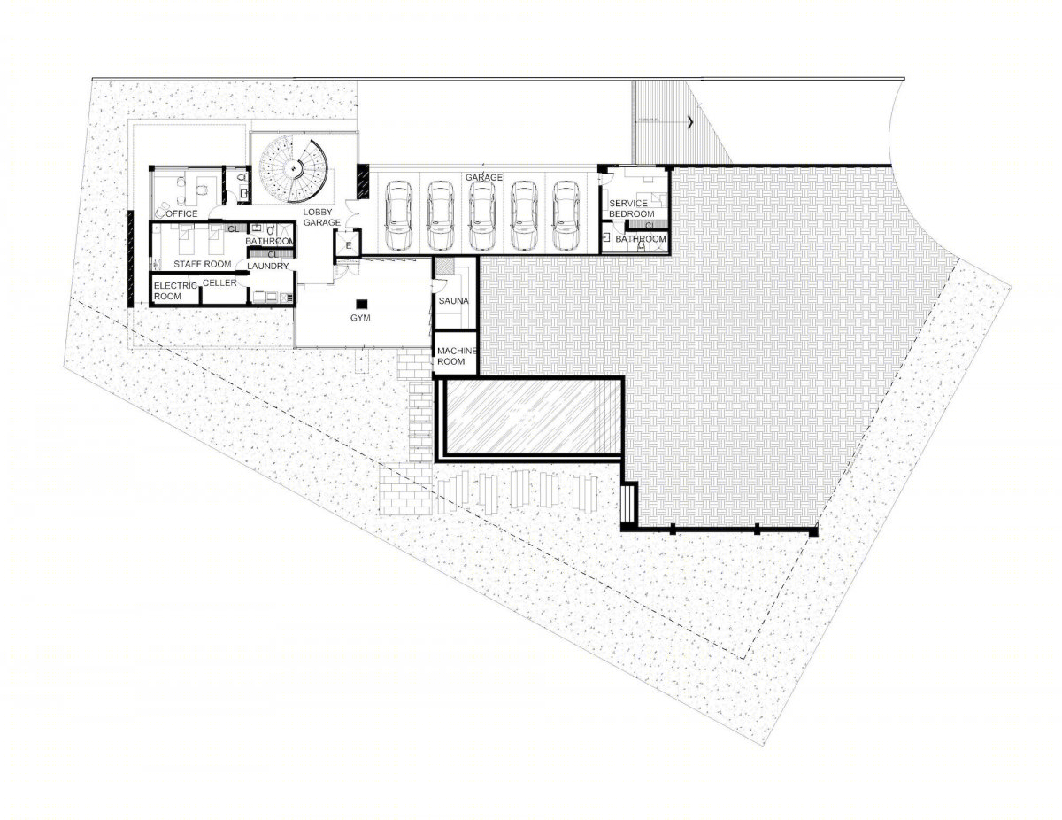 墨西哥 M+B Residence | 玻璃与线性设计的奢华独栋住宅-26