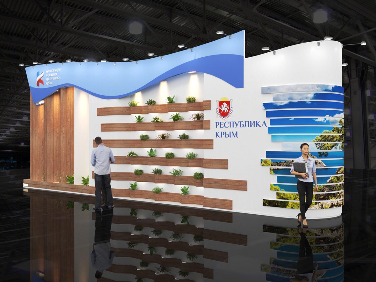 Anastasiya Gushchina丨展厅丨Exhibition stand for the Republic of Crimea-1