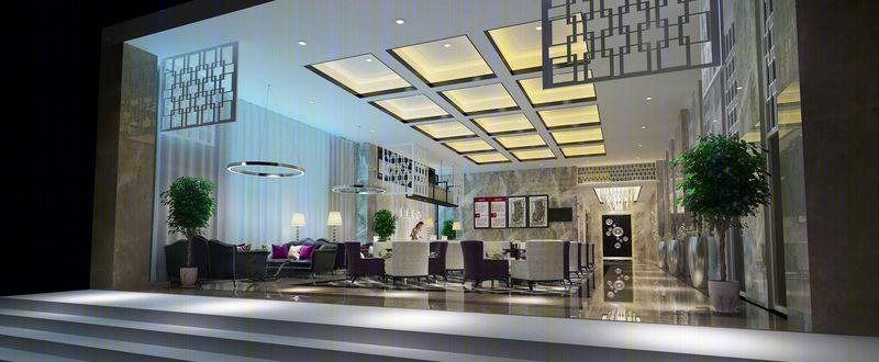 虎门鞋业招商中心办公楼大堂——现代简约设计典范-5