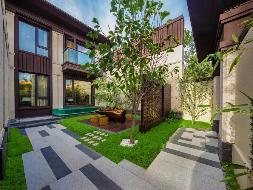 廊坊唐人街温泉孔雀城居住景观-3