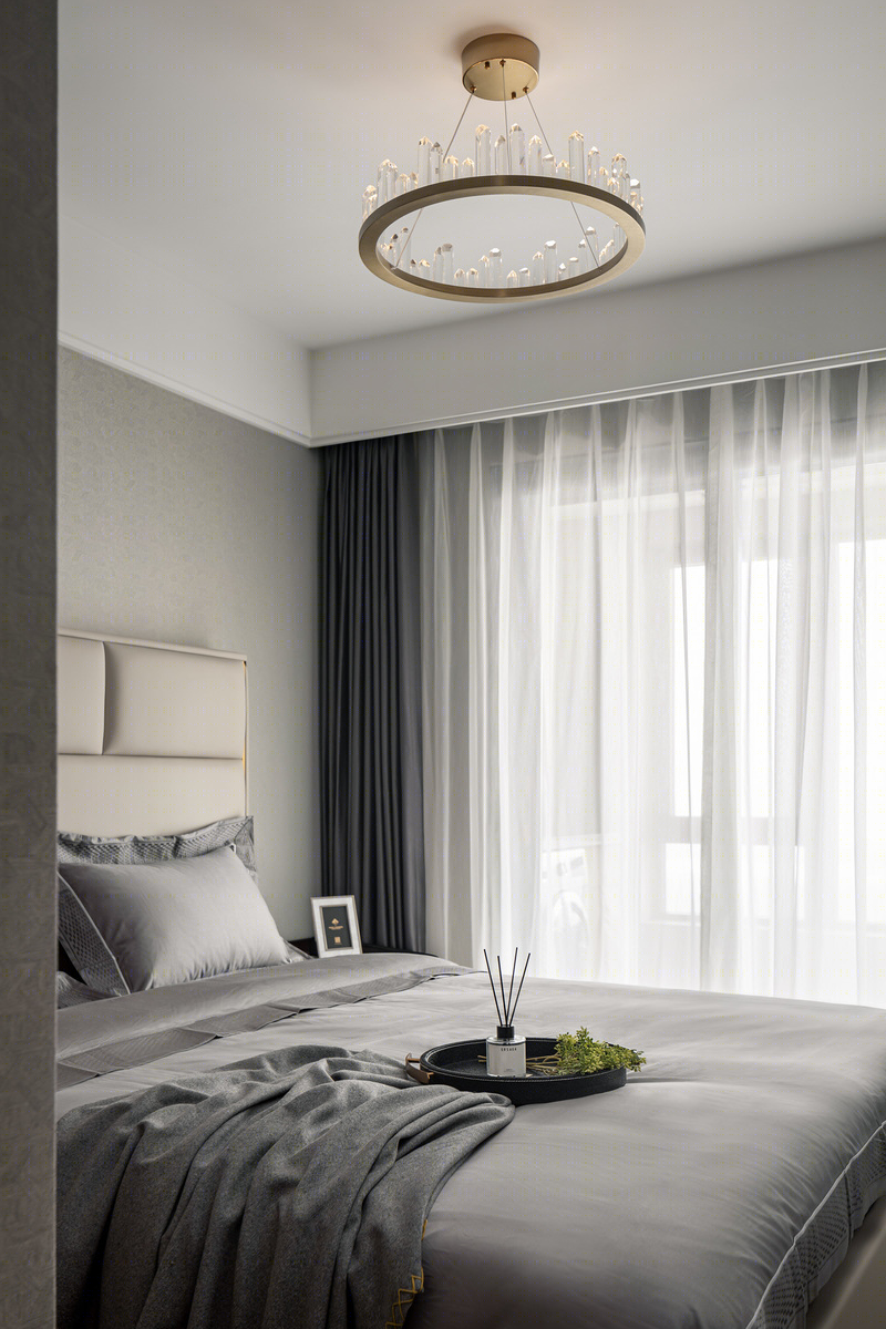 揽胜公园私宅·现代简约的湖景生活-37