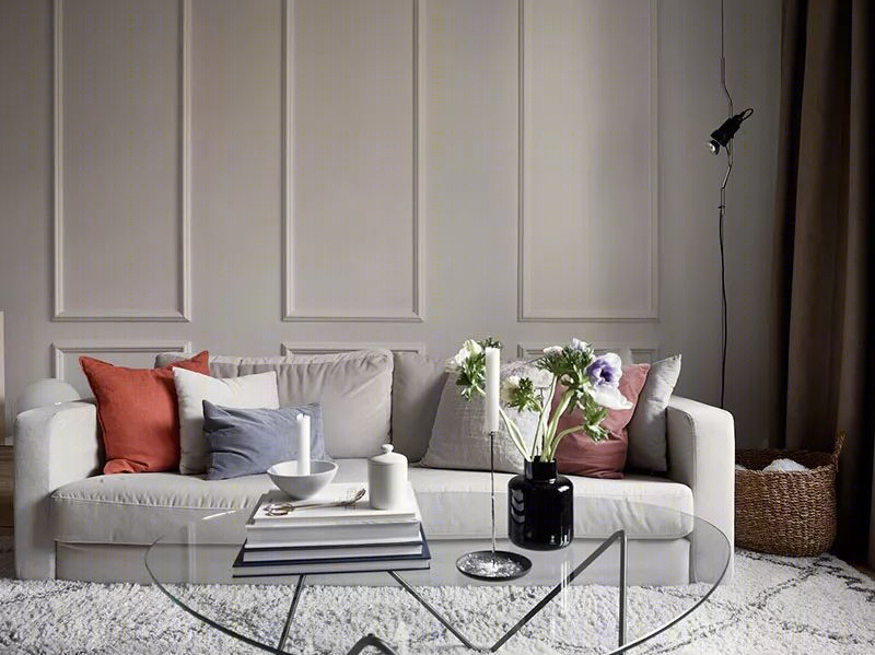 斯德哥尔摩 57㎡简约公寓 粉红门与多彩枕头添活力-10