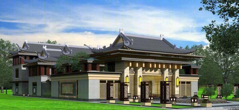 中国院子,新中式大宅设计,狮子座建筑设计-45