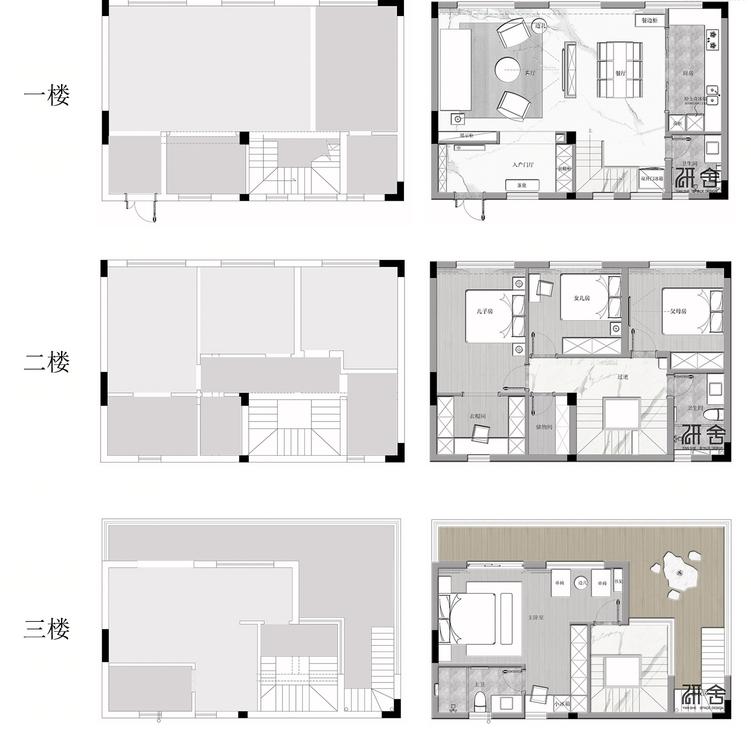 江山樾现代轻奢别墅设计，三代同堂的温馨家园-16