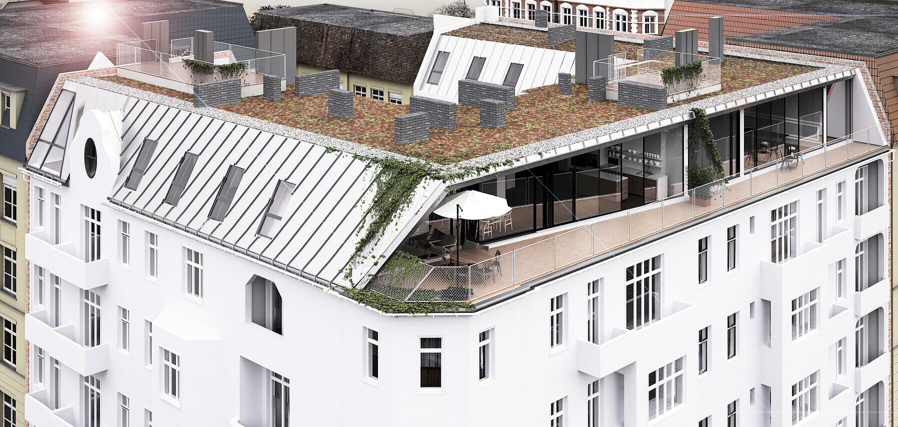 柏林传统与现代交融的屋顶公寓设计丨德国柏林丨Hagar Abiri Architecture & Design-14