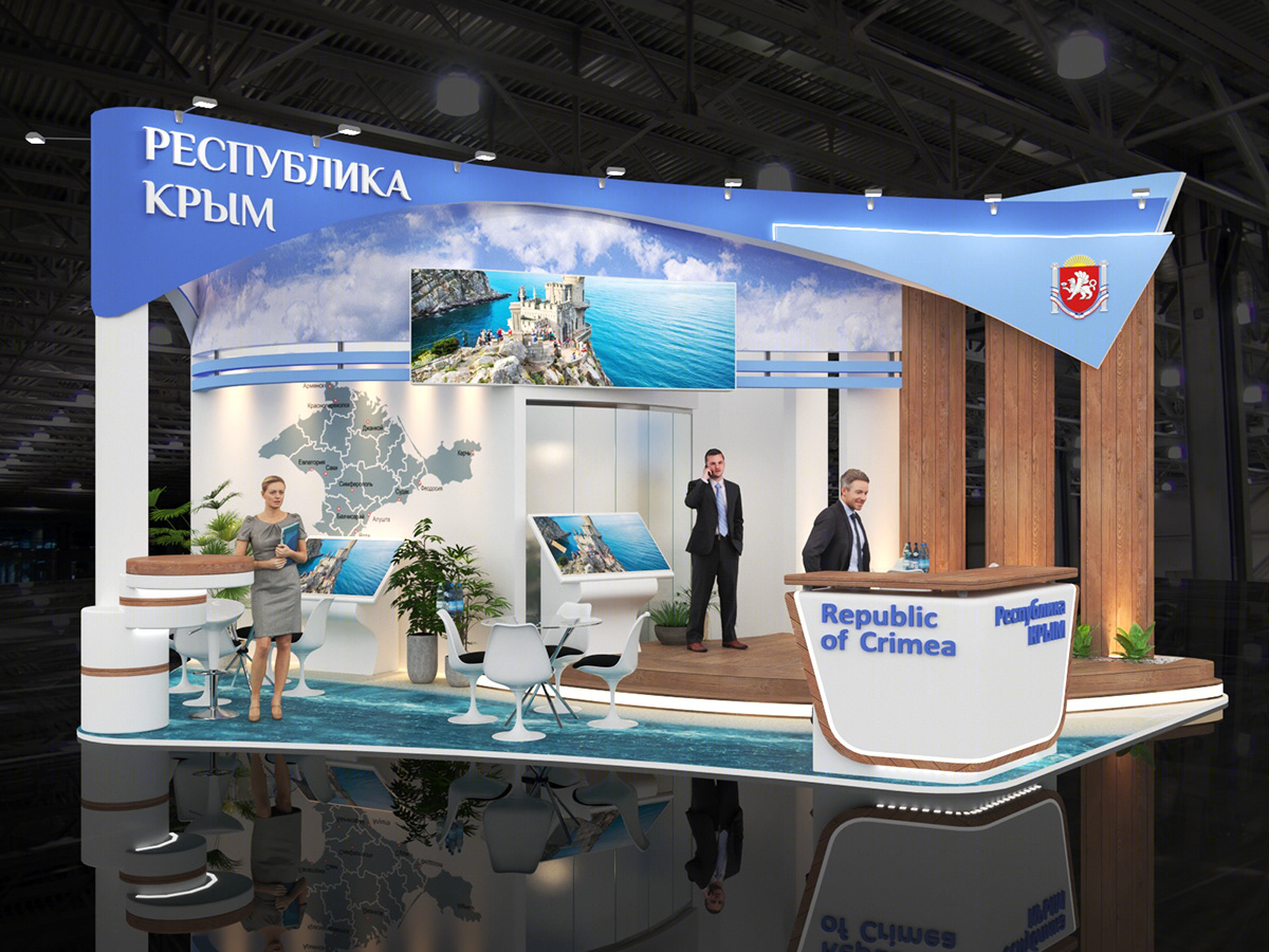 Anastasiya Gushchina丨展厅丨Exhibition stand for the Republic of Crimea-3