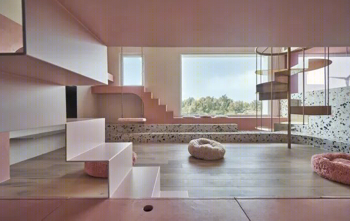 粉色浪漫猫屋丨中国苗栗县丨KC Design Studio-0