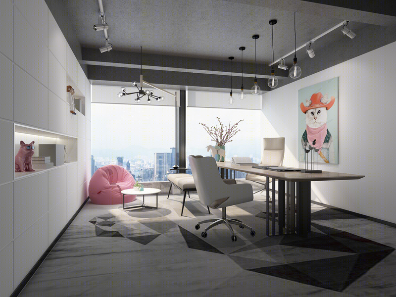 德君黄金办公室展厅设计-2
