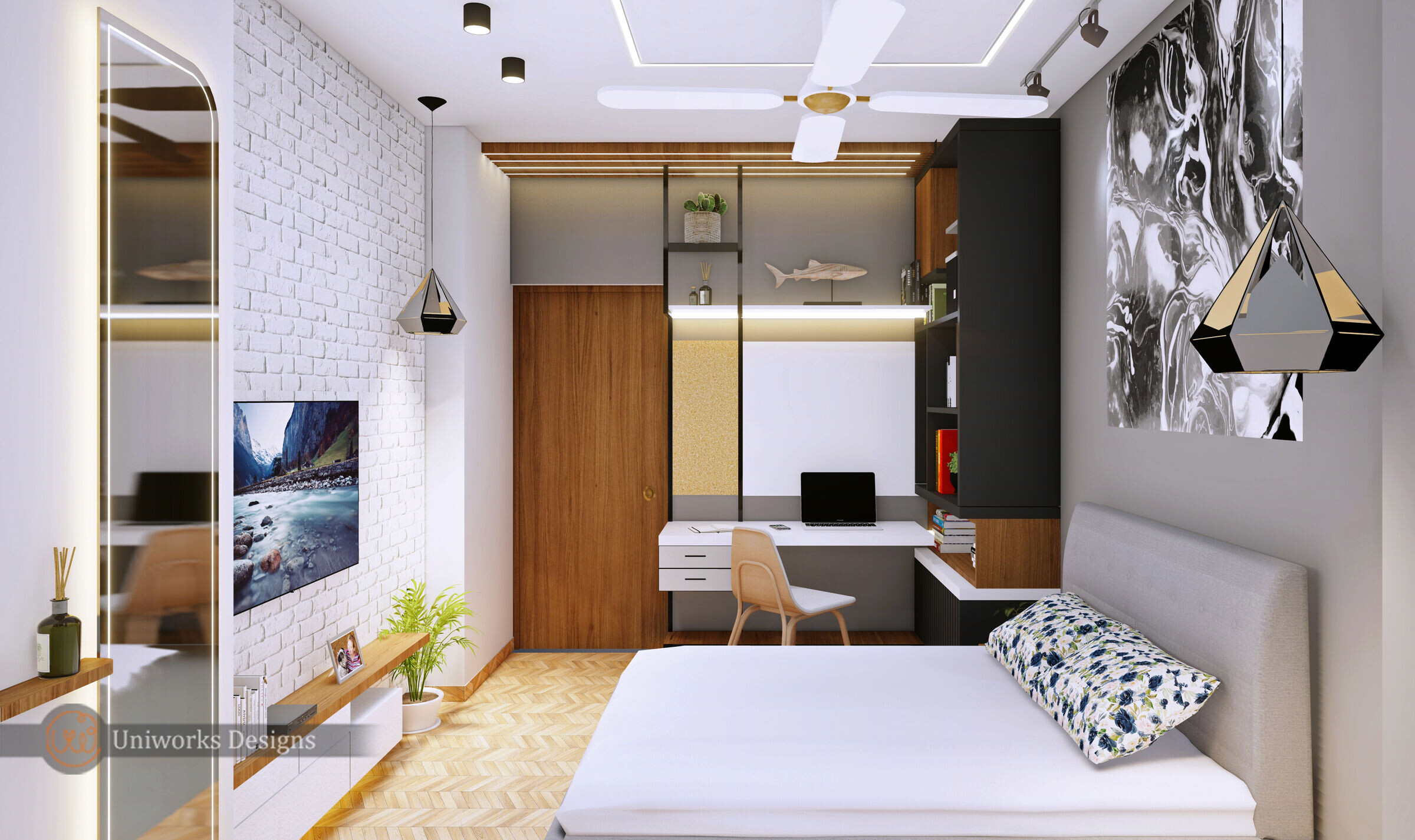 色彩盛宴 · Nitin 公寓的现代居住空间丨印度-19
