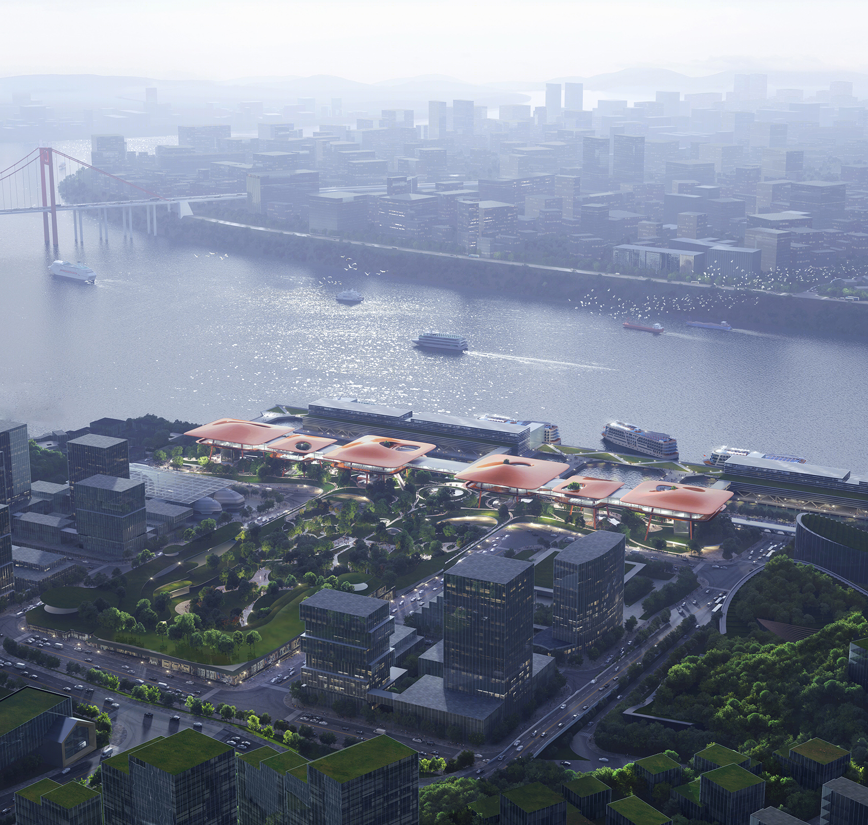 重庆寸滩国际邮轮中心丨中国重庆丨MAD建筑事务所与中国建筑科学研究院有限公司(联合体)-6