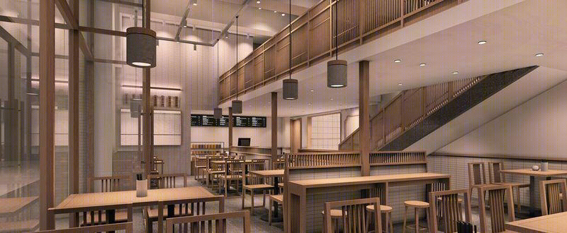 屈晓波丨快餐店丨餐饮空间设计-江南状元面馆-1