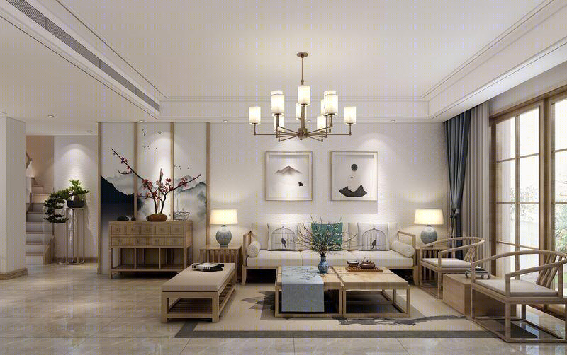 郑州万科城 400 平现代禅意别墅设计-17