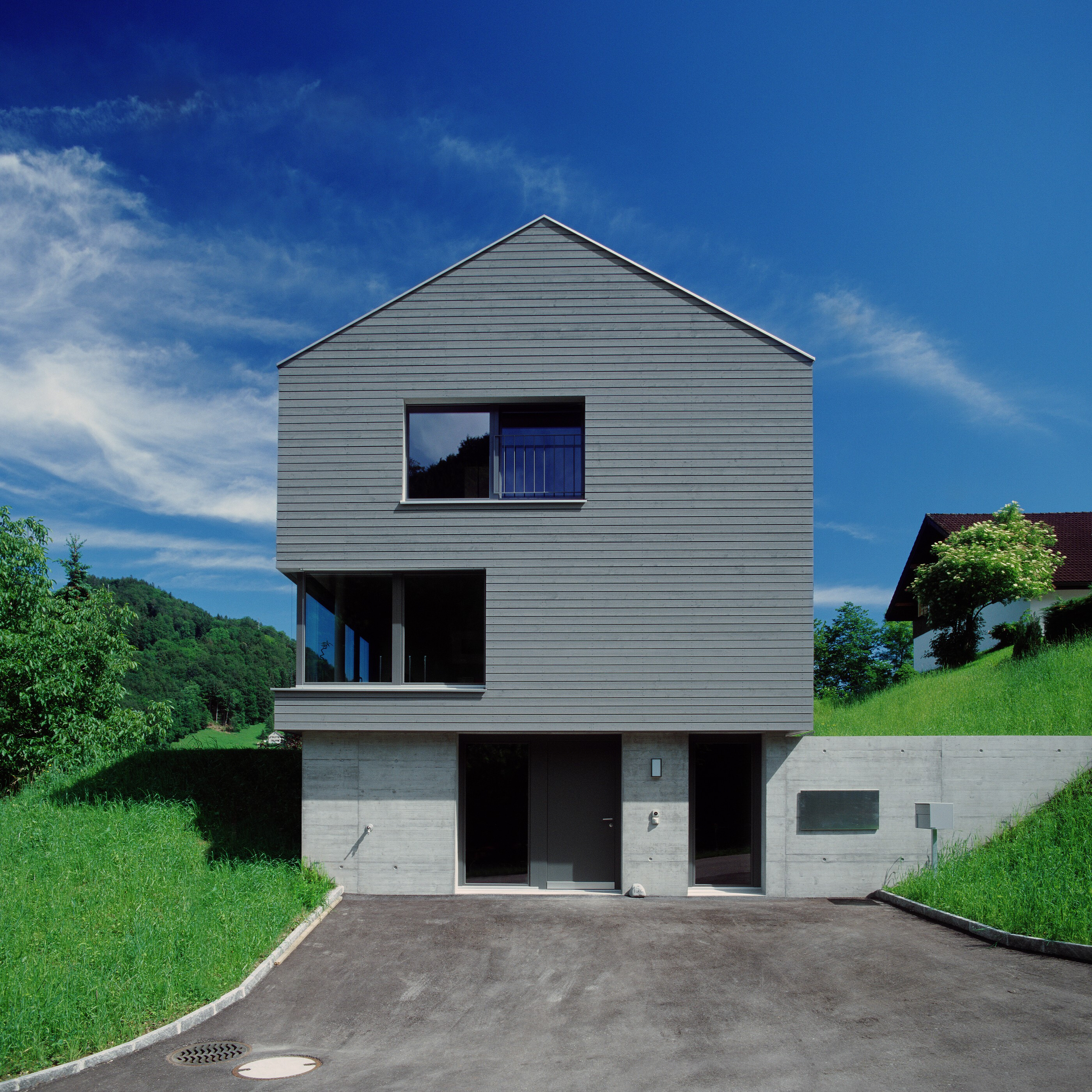 瑞士 Brunnadern 村经济适用住宅设计-11