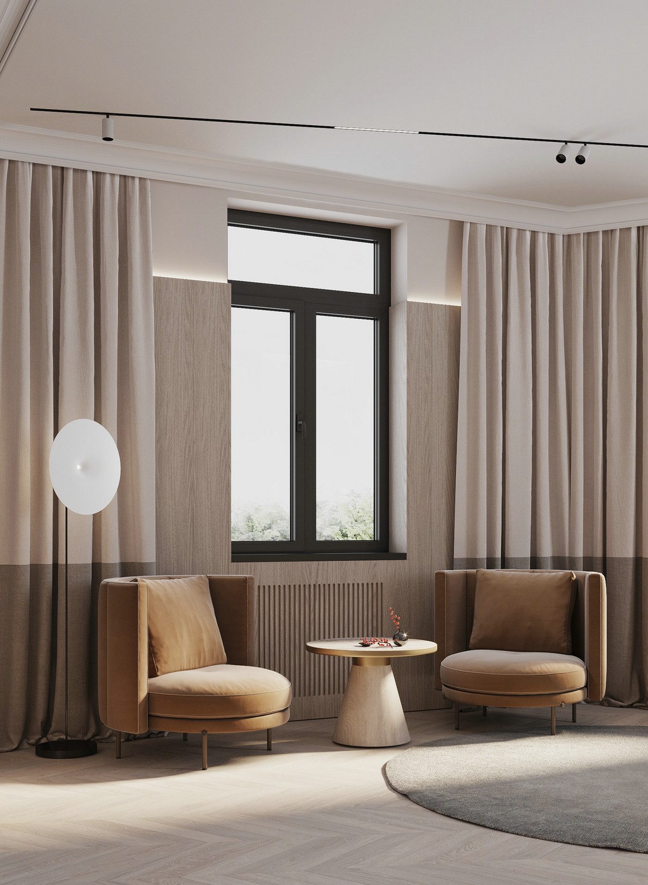 200㎡浅色系空间设计-16