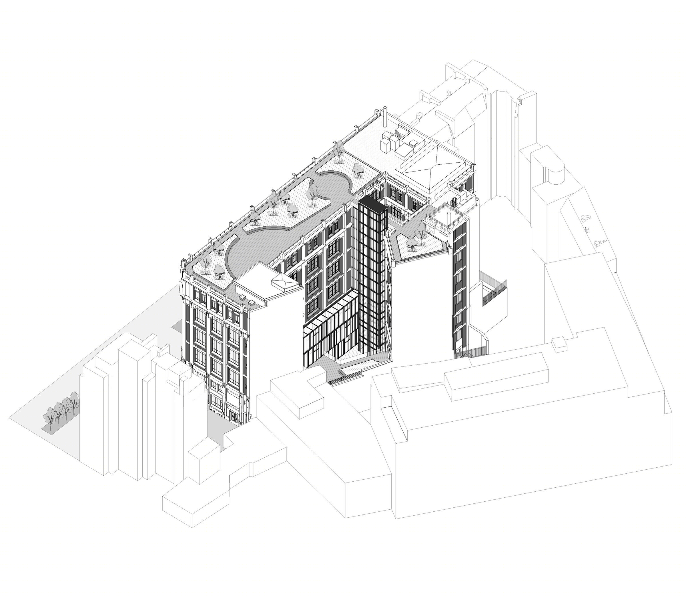 巴黎古堡式办公楼丨法国巴黎丨Palissad Architectures-20