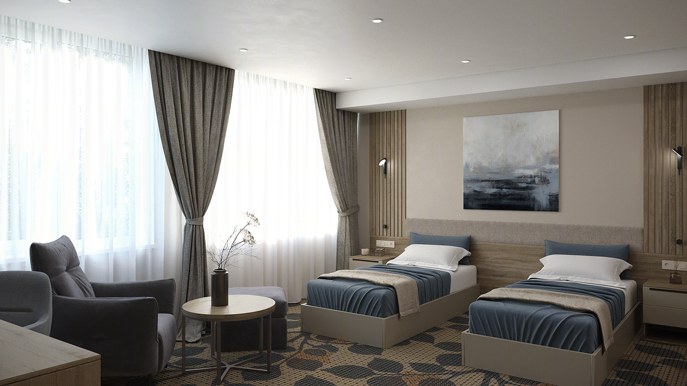 Anastasiya Gushchina丨酒店丨Standart rooms (hotel "Taezhnyi")-3