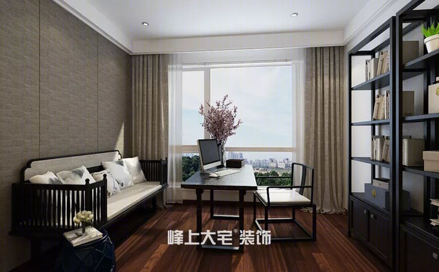 中式书房设计,古韵悠然,品质生活的艺术表达-22