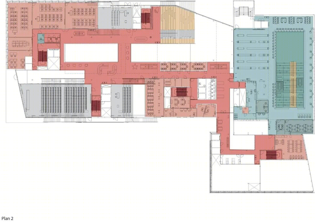 Mälardalen 大学 Eskilstuna 新校园丨瑞典丨丹麦 3XN 建筑事务所（建筑设计）,AIX 建筑事务所（室内设计）-46