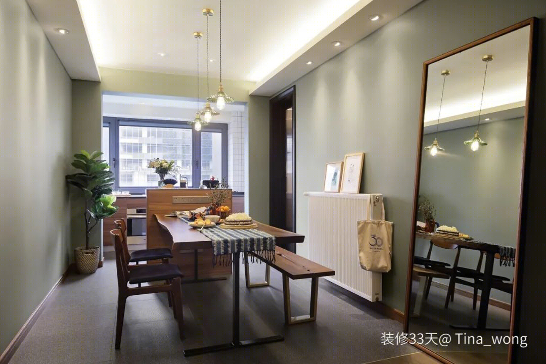 简约复古实木调三室丨中国上海丨Tina_wong（上海）-13