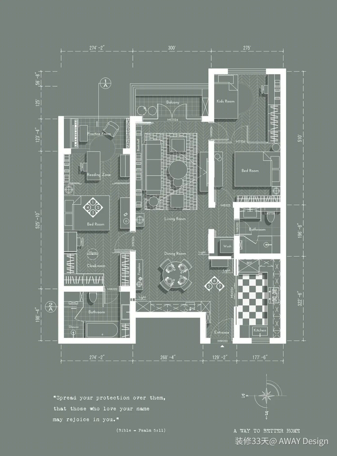 上海徐汇区复古绿调住宅丨中国上海丨AWAY Design（上海）-5