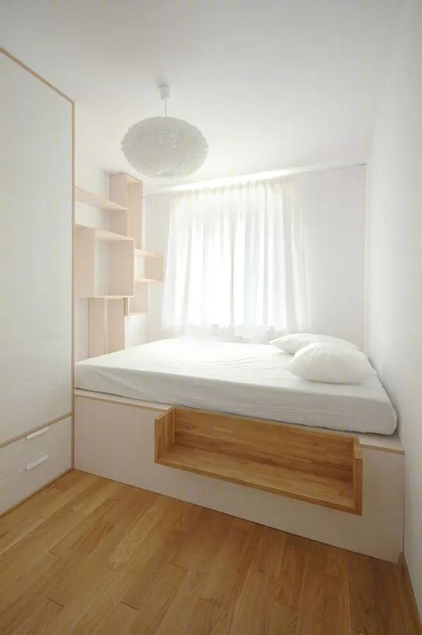 舒适休闲的卧室榻榻米设计-73