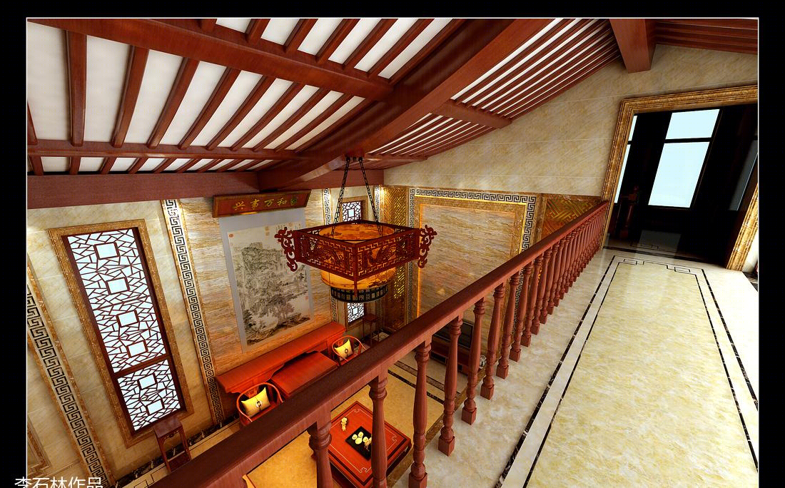 
别墅中式设计风格 -14