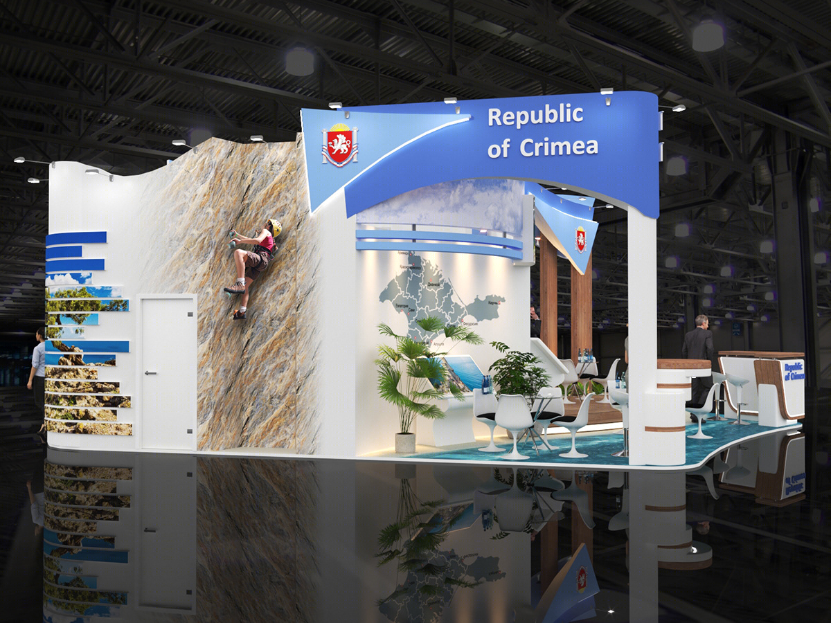 Anastasiya Gushchina丨展厅丨Exhibition stand for the Republic of Crimea-4