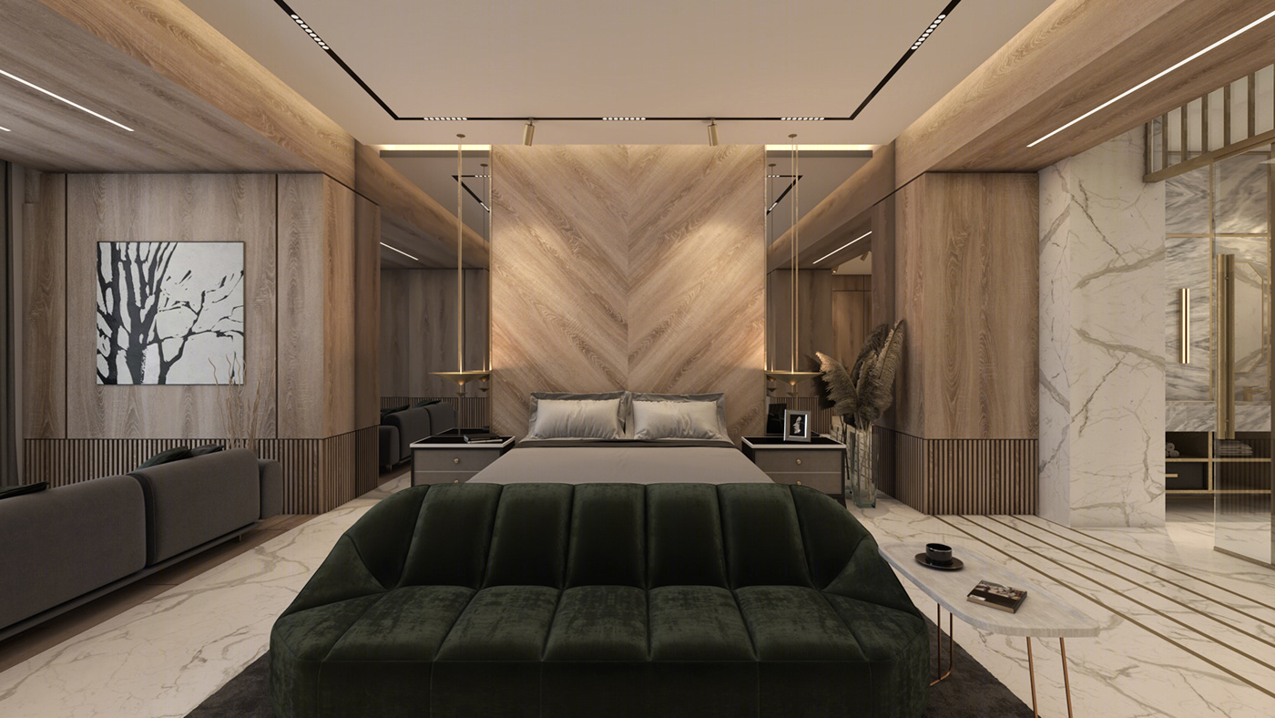 Anastasiya Gushchina丨别墅丨privet villa bedroom (Egypt , Dunes)-2