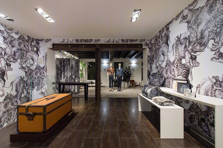 路易·威登男士 pop-up 商店 | 非洲灵感致敬 Chapman 兄弟艺术-1