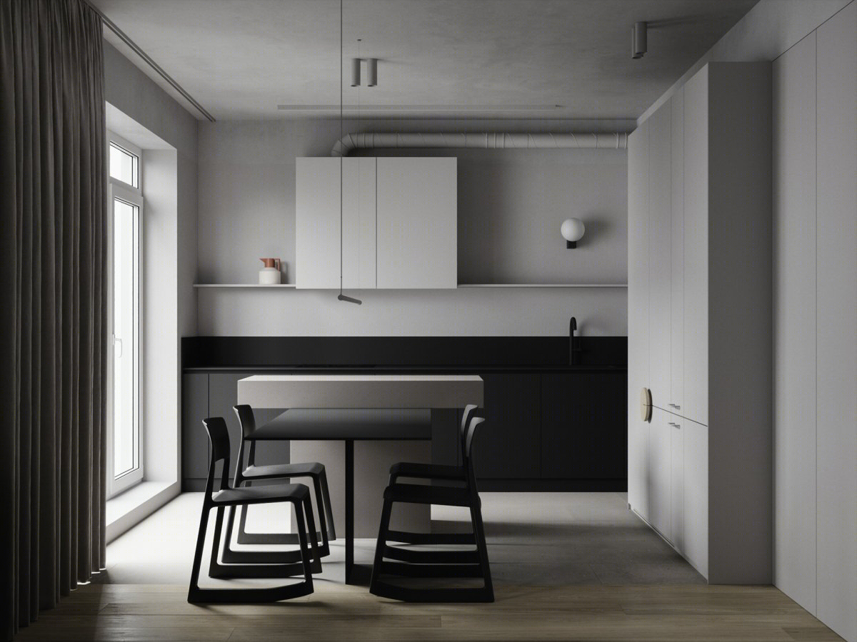 极简中性 LLKK interior 白俄罗斯明斯克住宅设计-4