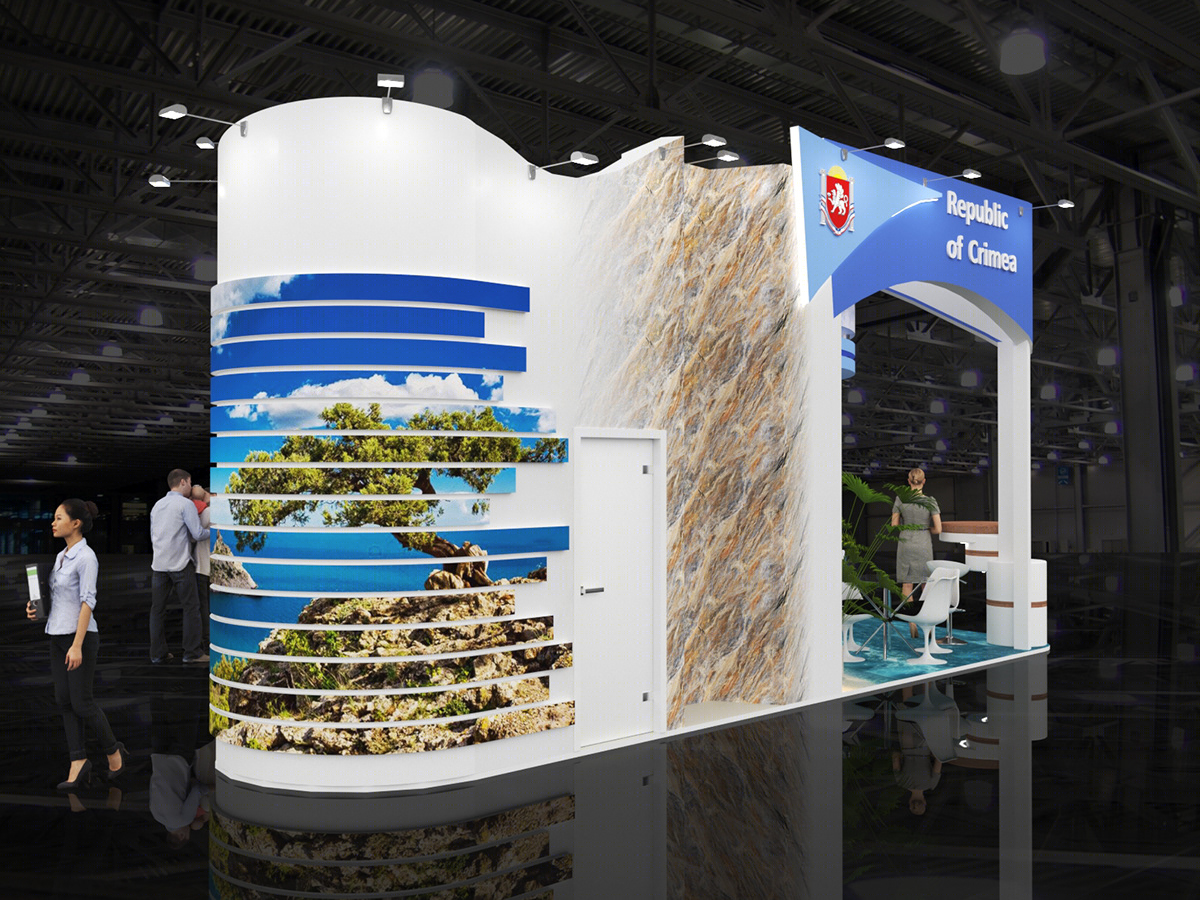 Anastasiya Gushchina丨展厅丨Exhibition stand for the Republic of Crimea-5