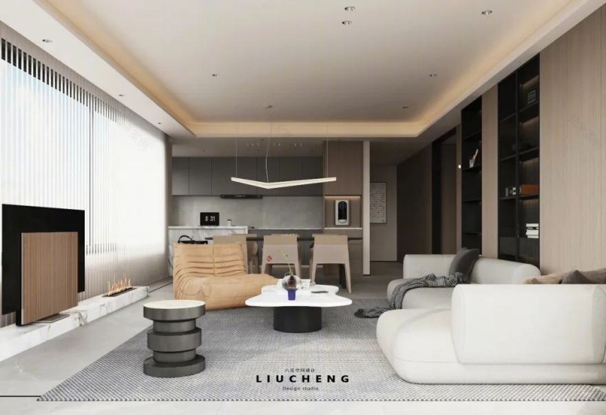 融创壹号院简约温馨婚房设计丨LIU CHENG DESIGN-9