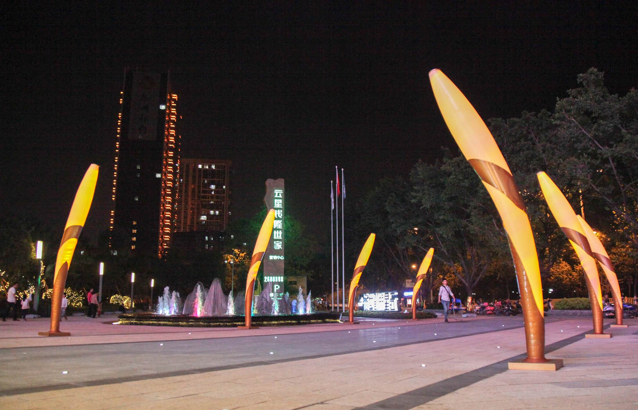广西柳州云星钱隆世家展示区景观设计-14