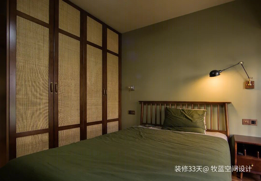 广州 88 平复古三室丨中国广州丨牧蓝空间设计(广州)-41