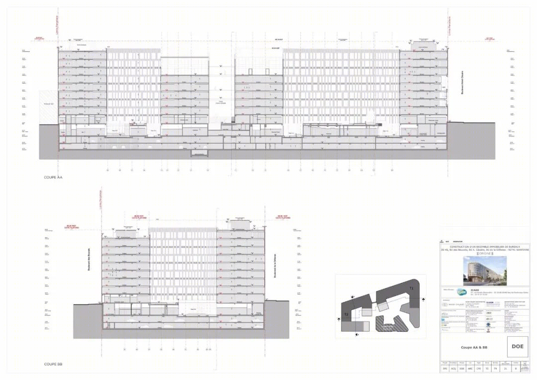 白色巨石中的绿色庇护所 · Origine 办公建筑丨法国丨Maud Caubet Architects-44