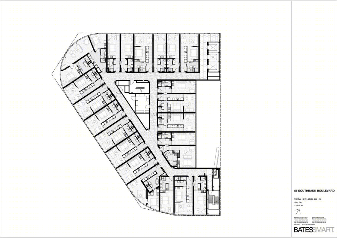 墨尔本南岸新Adina公寓酒店丨澳大利亚丨Bates Smart-34