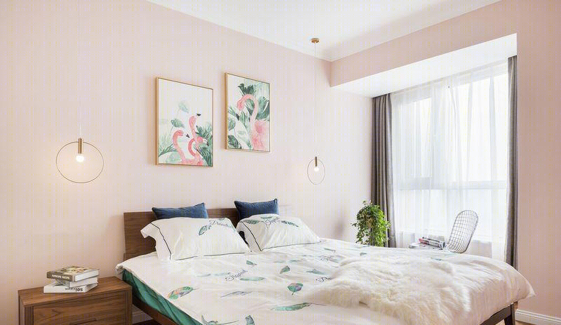 活力撞色婚房-11