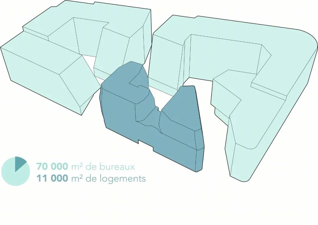 白色巨石中的绿色庇护所 · Origine 办公建筑丨法国丨Maud Caubet Architects-46