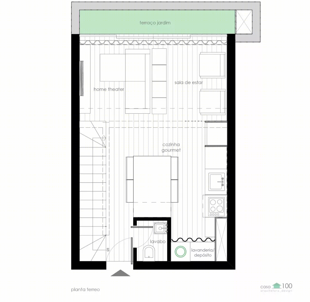 圣保罗 40㎡现代小户型住宅 | Casa 100 Arquitetura-24