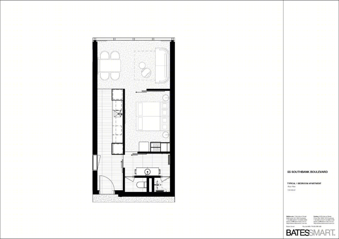 墨尔本南岸新Adina公寓酒店丨澳大利亚丨Bates Smart-36