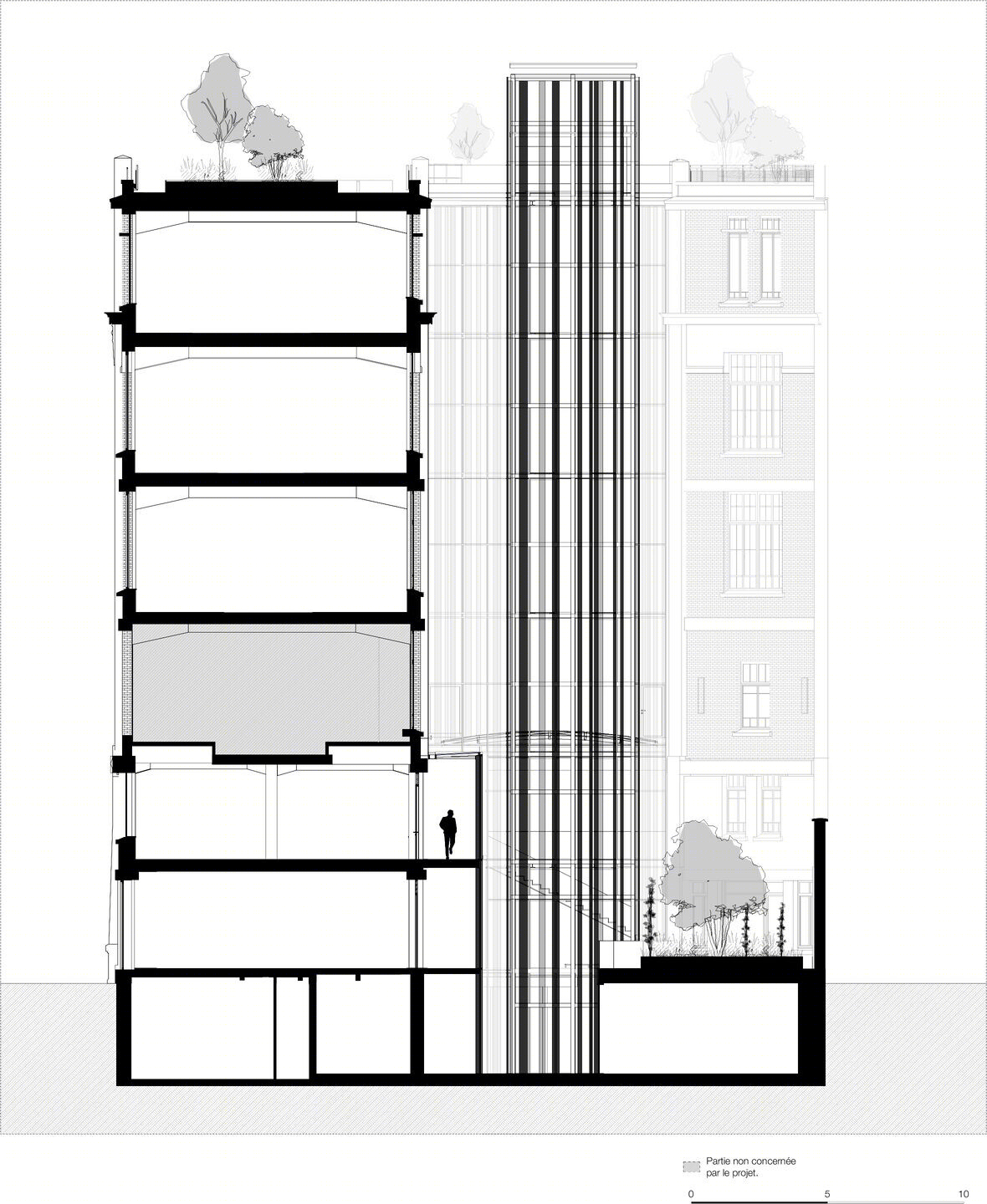 巴黎古堡式办公楼丨法国巴黎丨Palissad Architectures-25