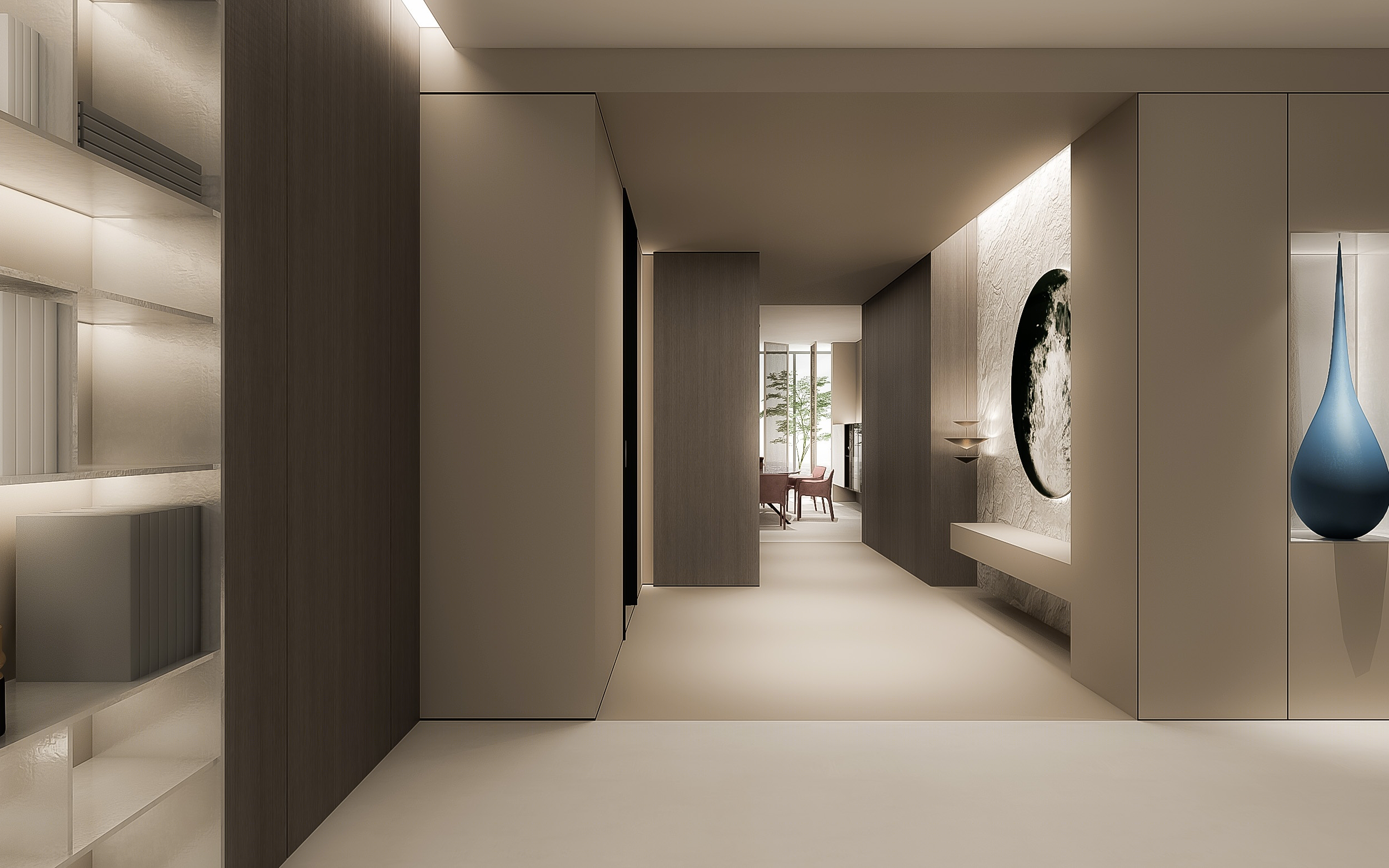 意式极简大平层施工图+高清效果图-3