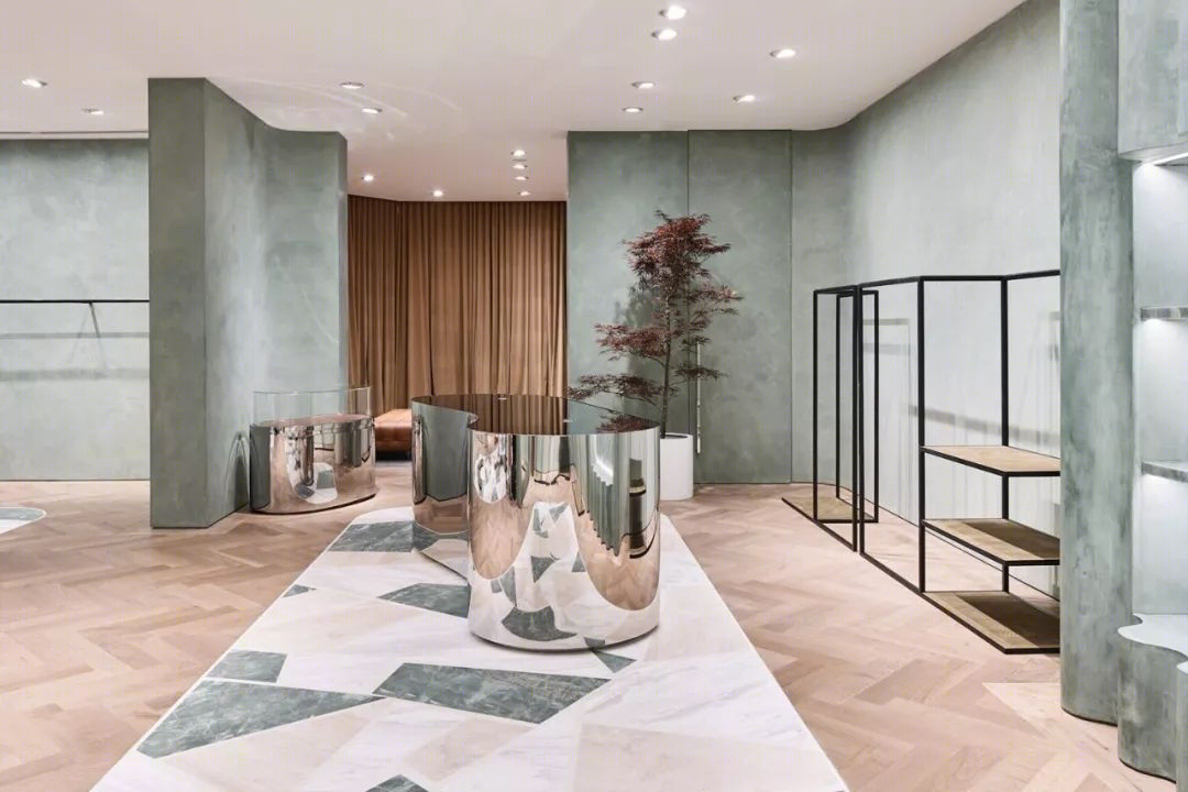 澳大利亚 Camilla and Marc 旗舰店，定制水磨石与皮革展示的奢华空间-4