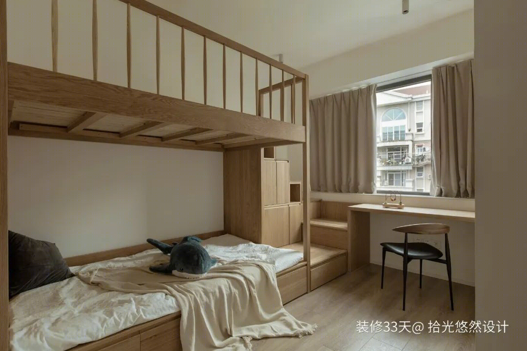 现代木色实用三室丨中国成都丨拾光悠然设计（成都）-23