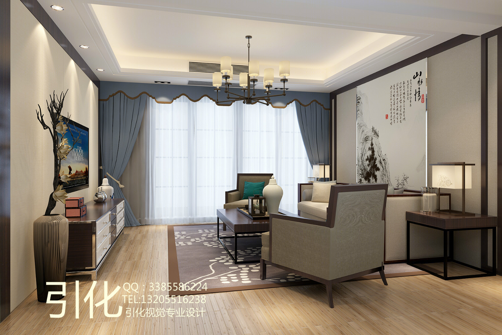 简中客餐厅，呈现温馨雅致空间-5