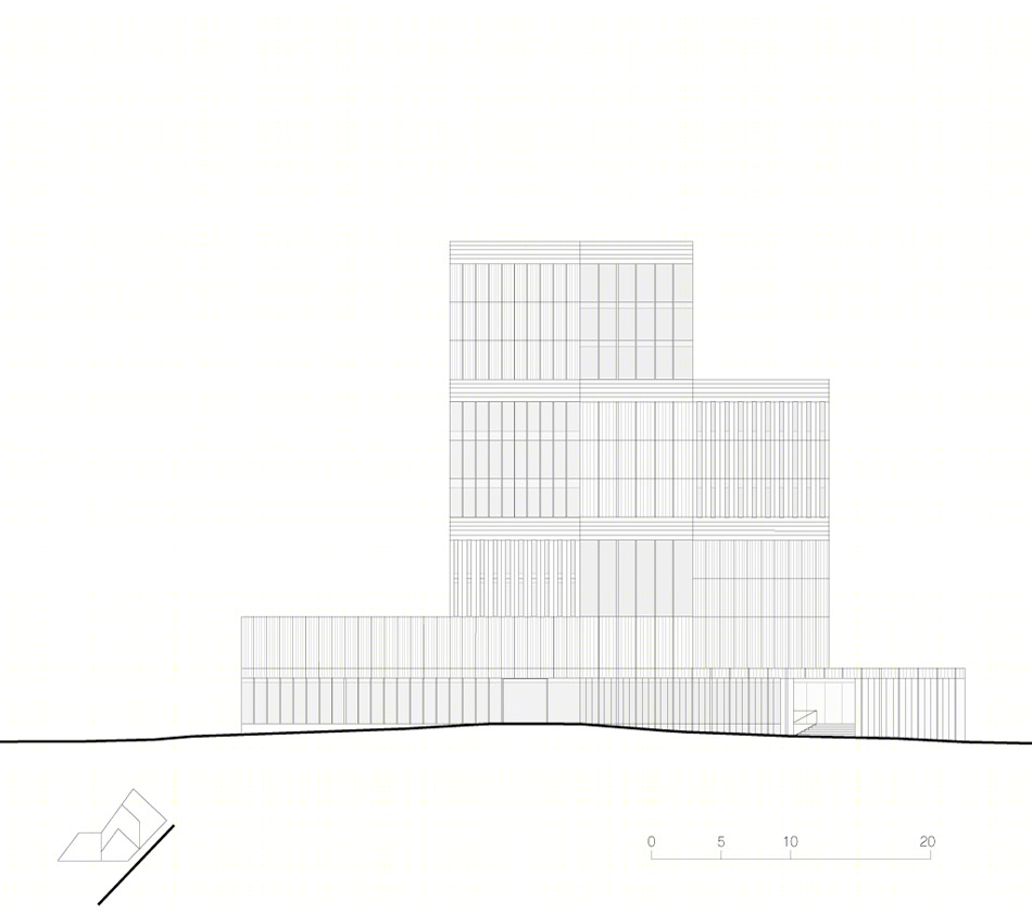 法国里尔 Euravenir 大楼丨LAN architecture-38